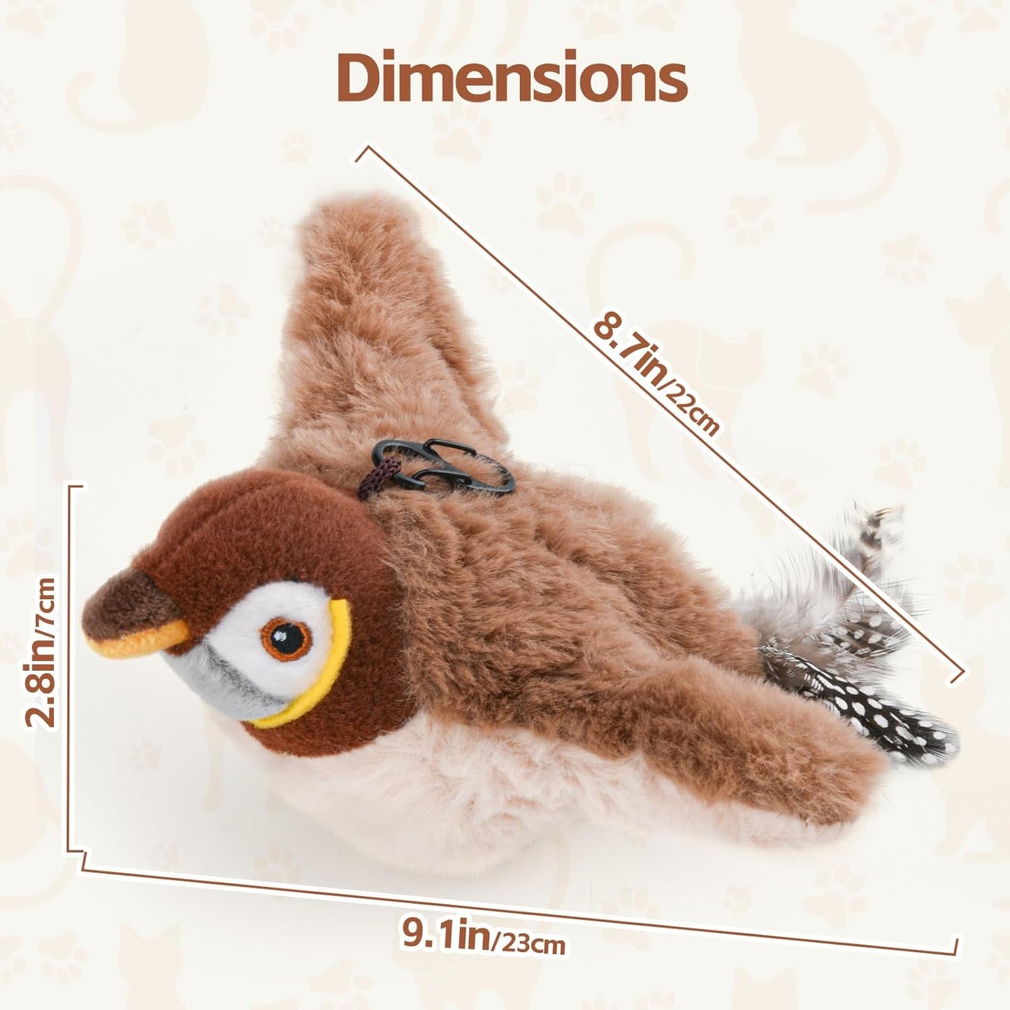 fun indoor toy Dimensions for cats