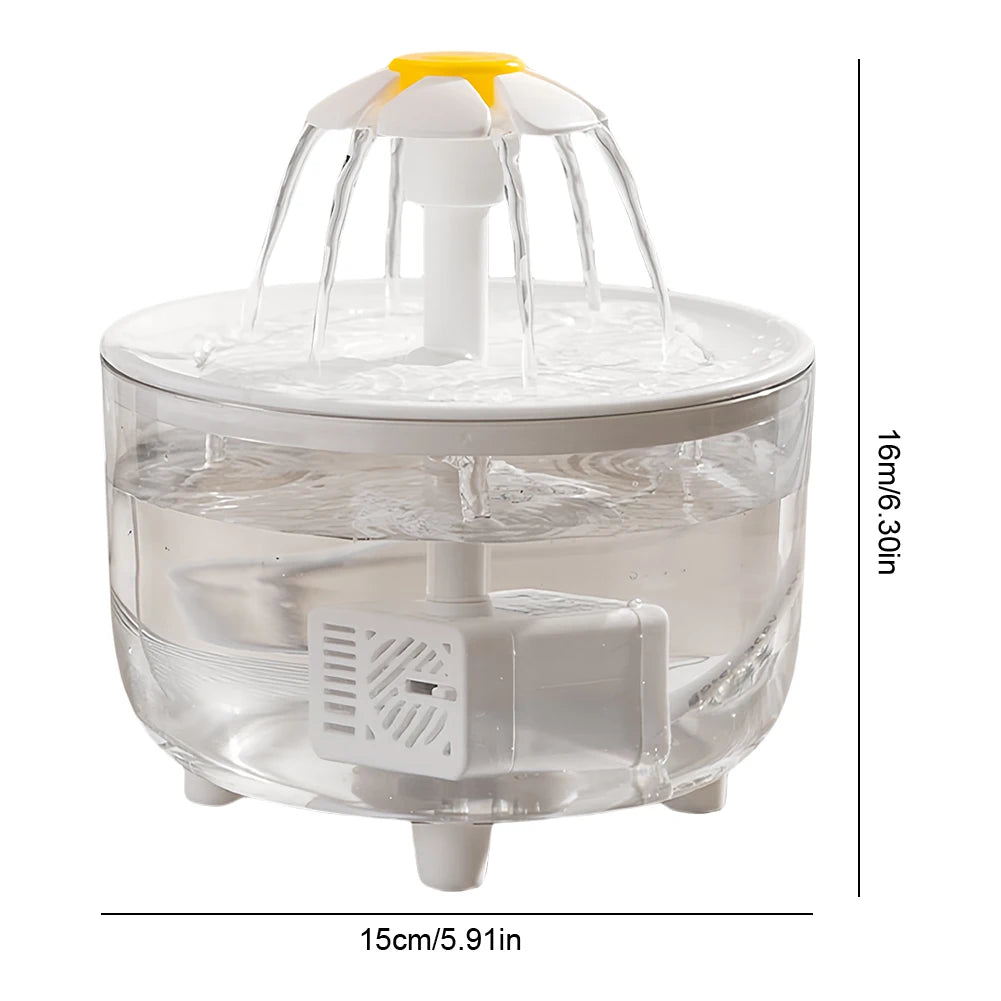 1.2L Automatic Cat Water Fountain – Quiet USB-Powered Pet Dispenser